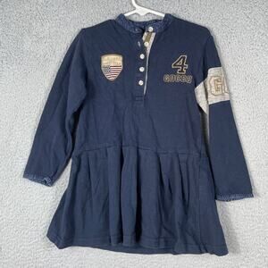 Gocco Girl's Size 4-5 Blue Polo Dress B